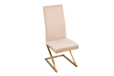 Стул обеденный Ist Casa Палермо, 60х46х105 см, бежевый, матовое золото
