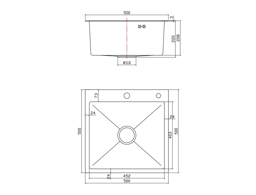 Мойка для кухни Fmark FSC5050L