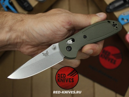 Нож Benchmade 556 Griptilian Mini - зеленый нейлон, клинок стоунвош RK/Н36