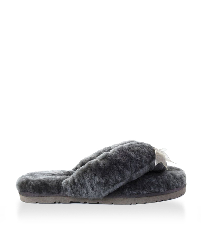 FLUFF FLIP FLOP II-grey