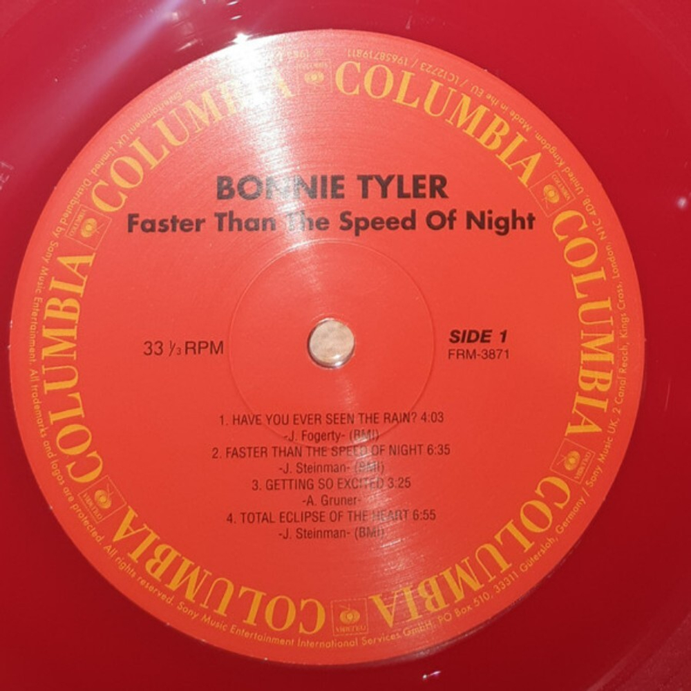 Bonnie Tyler / Faster Than The Speed Of Night (Coloured Vinyl)(LP)