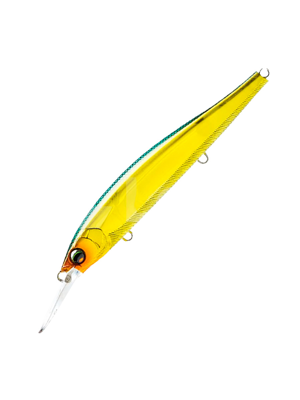 Воблер для рыбалки Duel L-Bass Jerkbait Mid 110 SF F1239 #MGSR, 110 мм, 16 г, медленно всплывающий, минноу