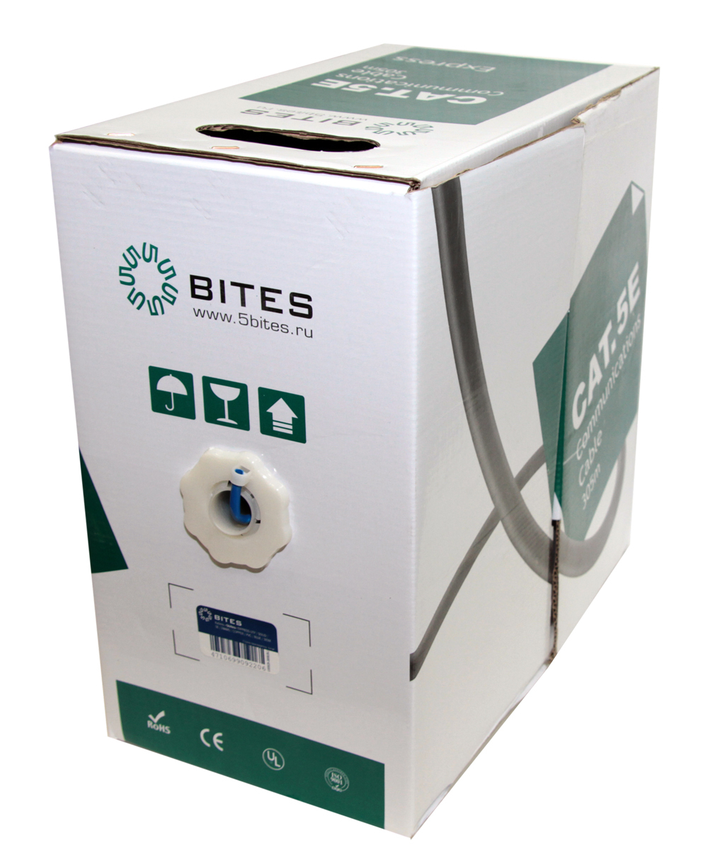 Кабель витая пара U/UTP 5e кат. 4 пары 5bites US5525-305B-BL