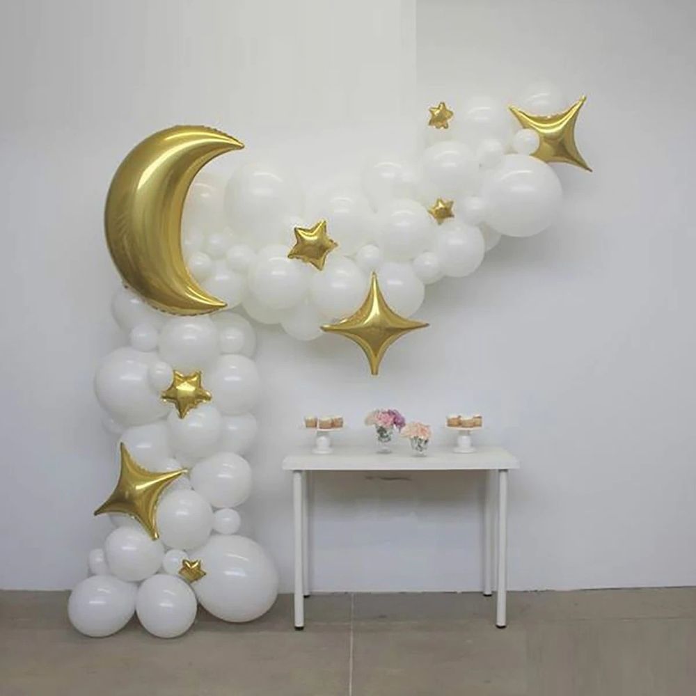 Шар (28"/71 см) Фигура, Полумесяц, Золото