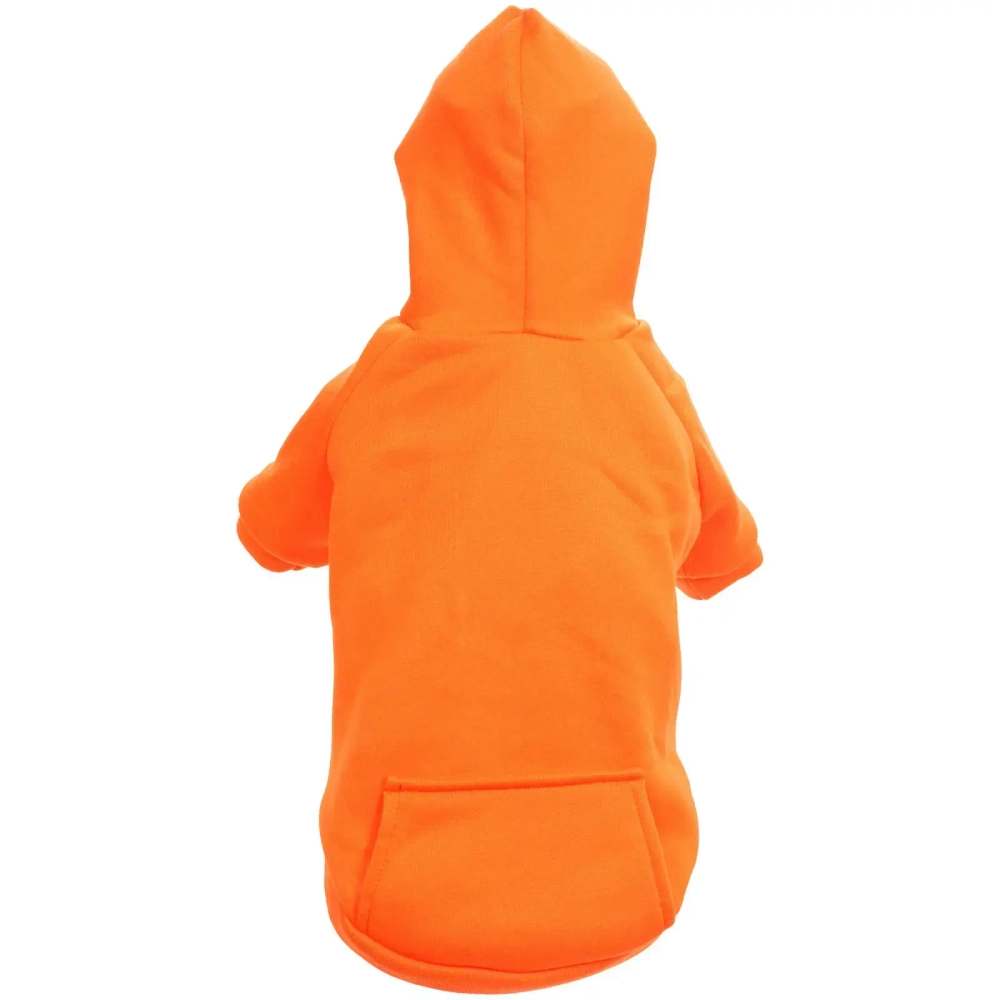 Кофта - толстовка для мелких пород собак «BRO Style», цвет оранжевый, р L (на флисе)