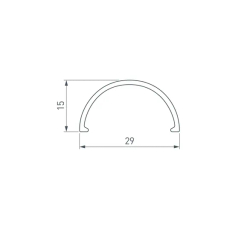 Экран матовый ROUND-D30-DUAL-2000 OPAL (Arlight, Пластик) 029214
