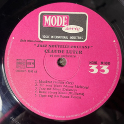 Винтажная виниловая пластинка LP Claude Luter Et Son Orchestre Jazz Nouvelle Orleans (France 1964)
