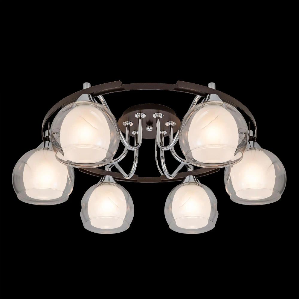 Citilux Остин CL115165 Люстра потолочная Венге Хром