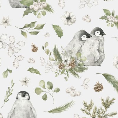 Пингвины и листья