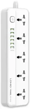 Сетевое зарядное устройство LDNIO Power Strip Surge Protector 2500W 6 USB (AUTO-ID)