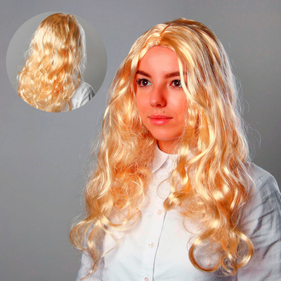 Парик «Блондинка», длинные волосы, 140 г