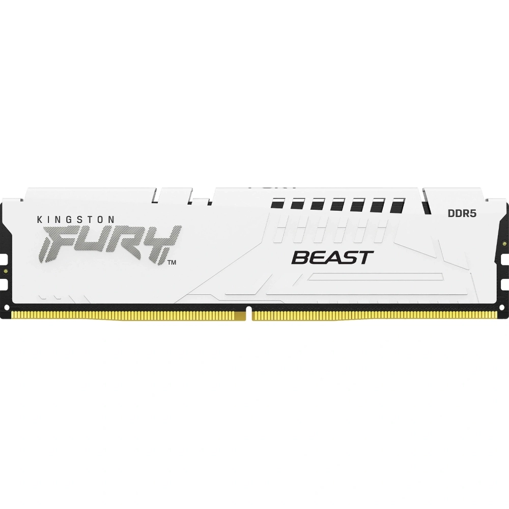 Память оперативная Kingston DDR5 16GB 6000MHz Fury Beast White Expo RTL (KF560C36BWE2-16)