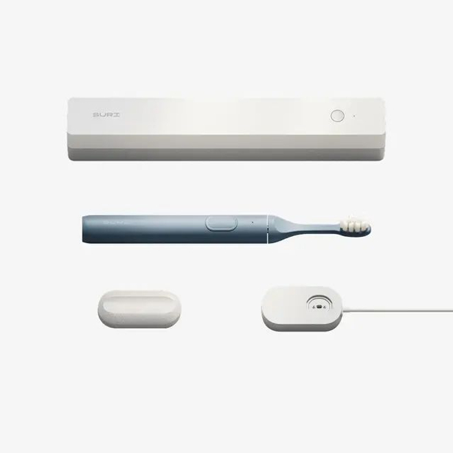 SURI Электрическая зубная щетка Electric Toothbrush with UV Light Cleaning and Charging Case - Morning Waves
