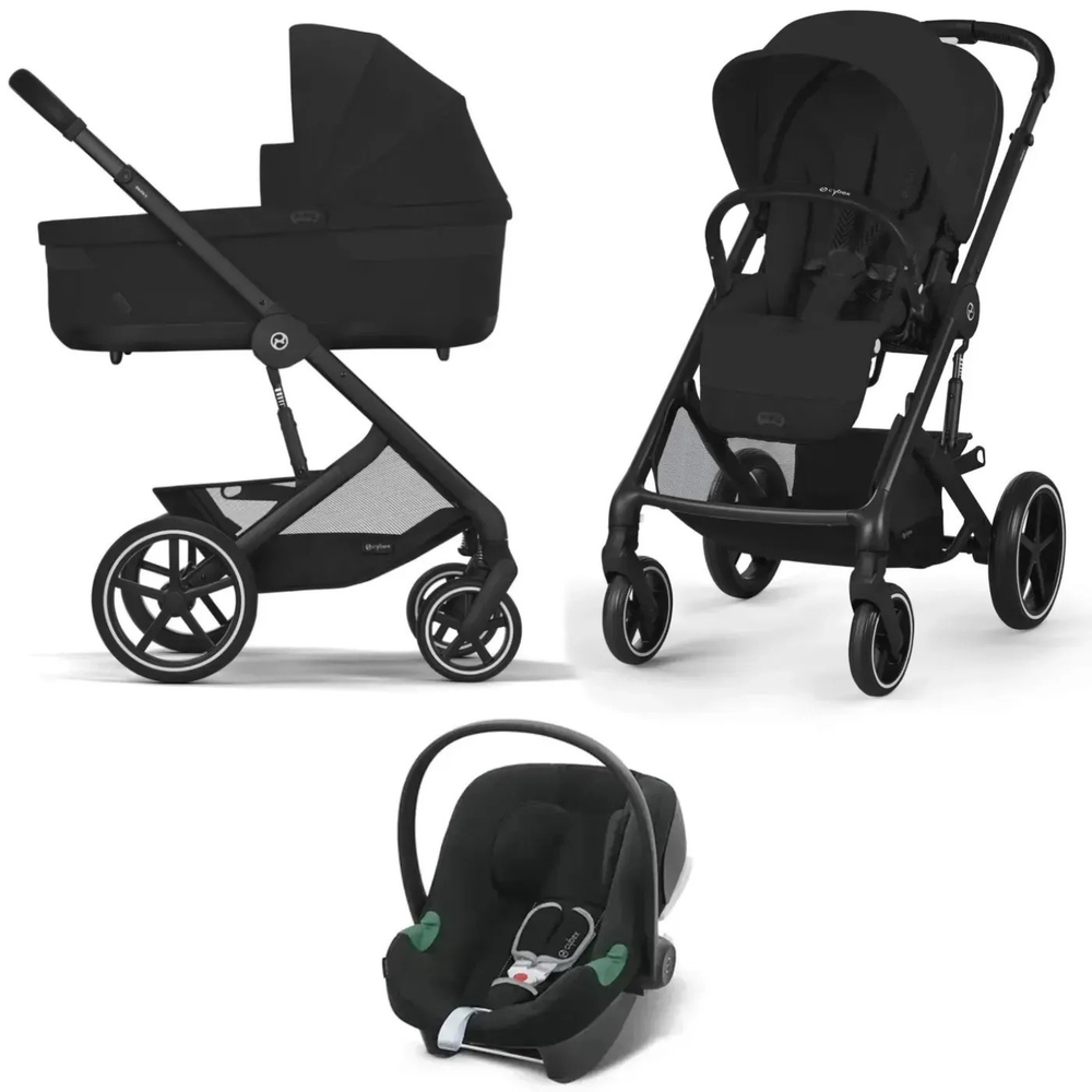 Коляска Cybex Balios S Lux BLK 3 в 1 цвет Moon Black
