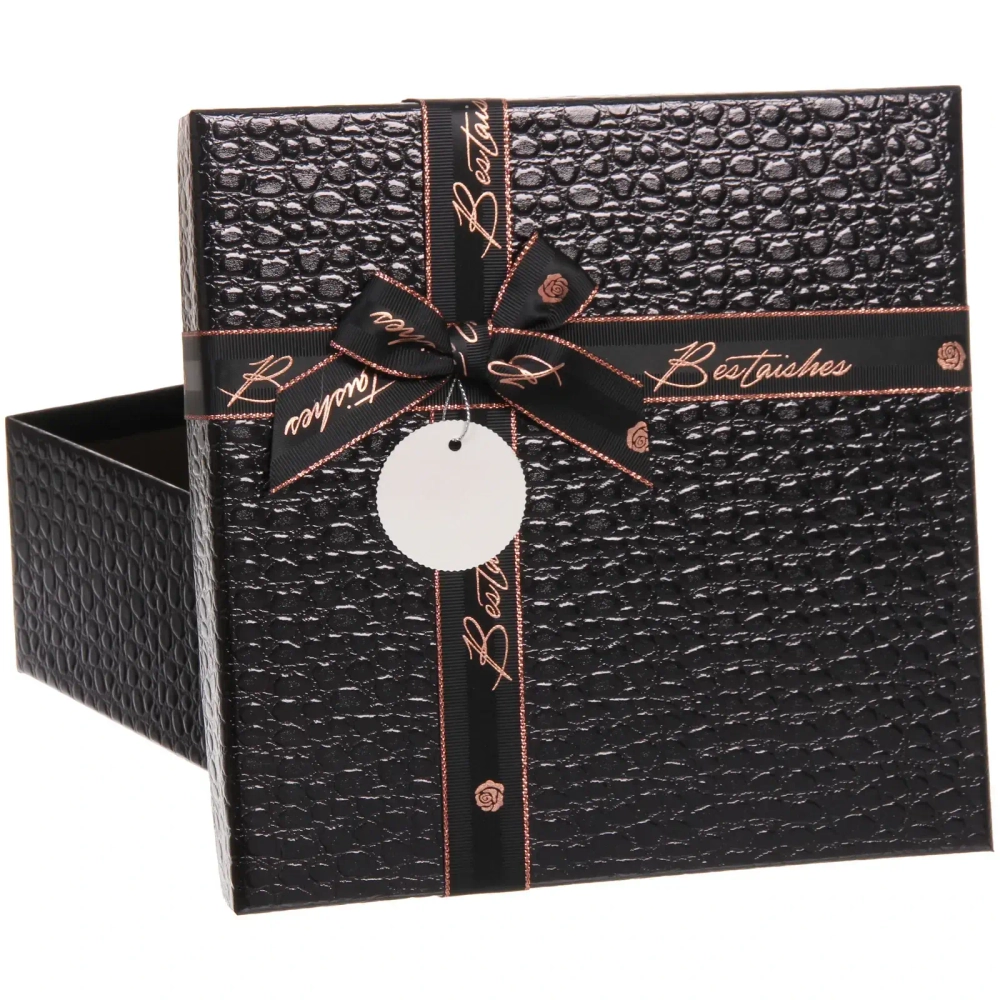 Коробка подарочная «Текстура» 24*24*10 см, черный