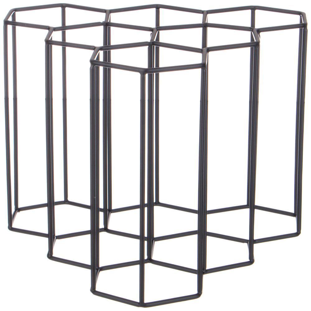 ПОДСТАВКА ДЛЯ БУТЫЛОК ЧЕРНАЯ 27,5*20*26 СМ (КОР=6ШТ)