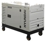 Электростанция дизельная с воздушным охлаждением HYUNDAI DHY 10000SE-3 в кожухе