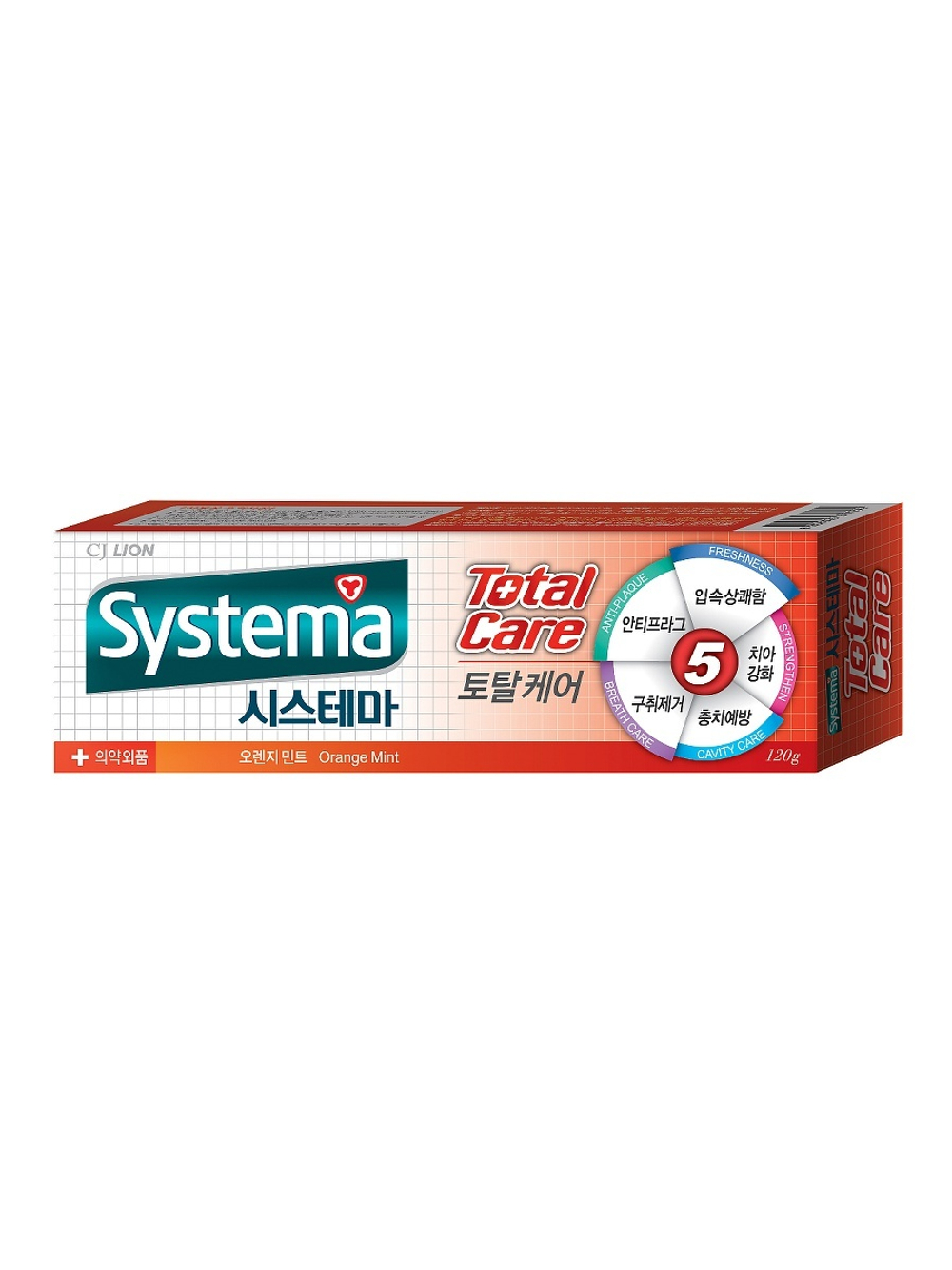 Зубная паста для комплексного ухода с ароматом апельсина 120 г LION Systema