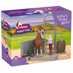 Schleich S 42792 — Мойка для лошадей Софии с мерином American Saddlebred Horse Club — фото 1