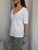 Льняная футболка Massimo Dutti, М