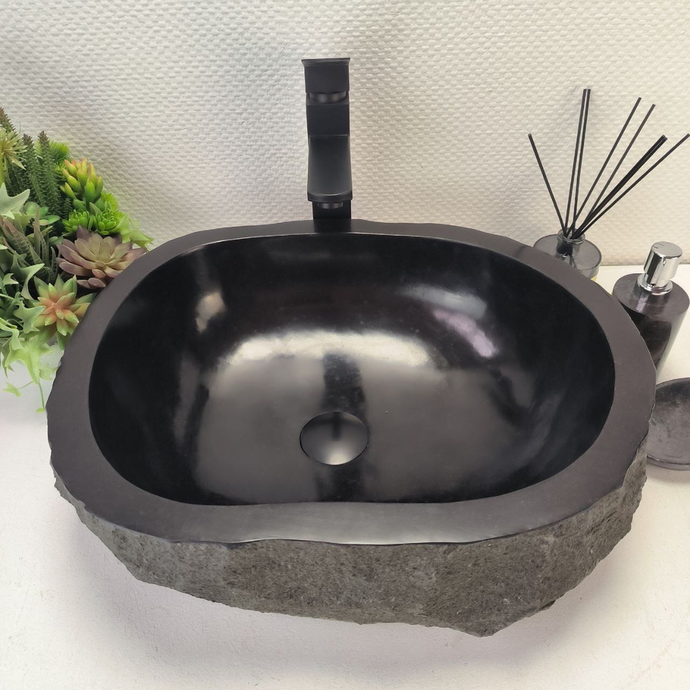 Раковина из андезита Erozy Black EA-62823 51*41*15 114