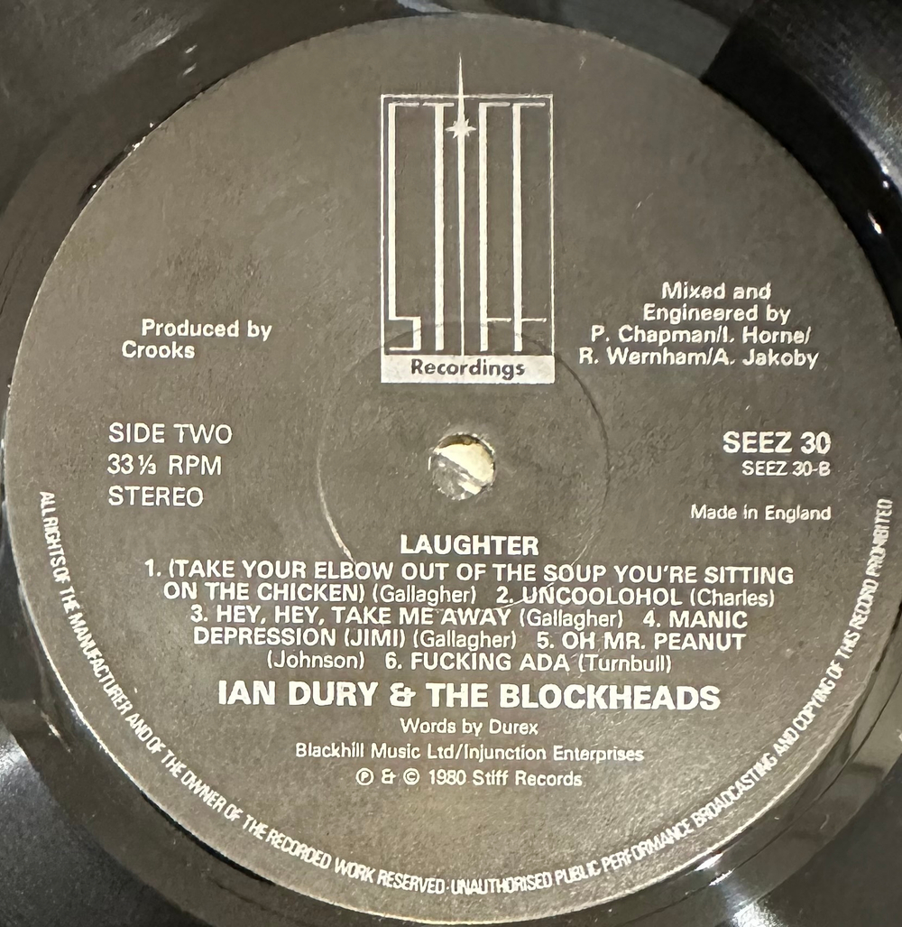Ian Dury & The Blockheads- Laughter (Англия 1980г.)