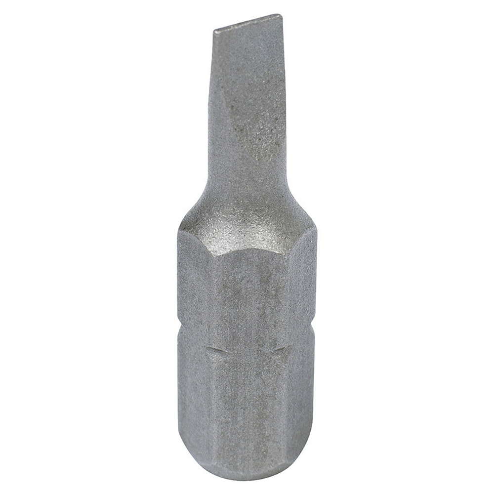 KING TONY (102535S1) Вставка (бита) торцевая 1/4", L = 25 мм, Slotted, SL3.5 х 0.6 мм