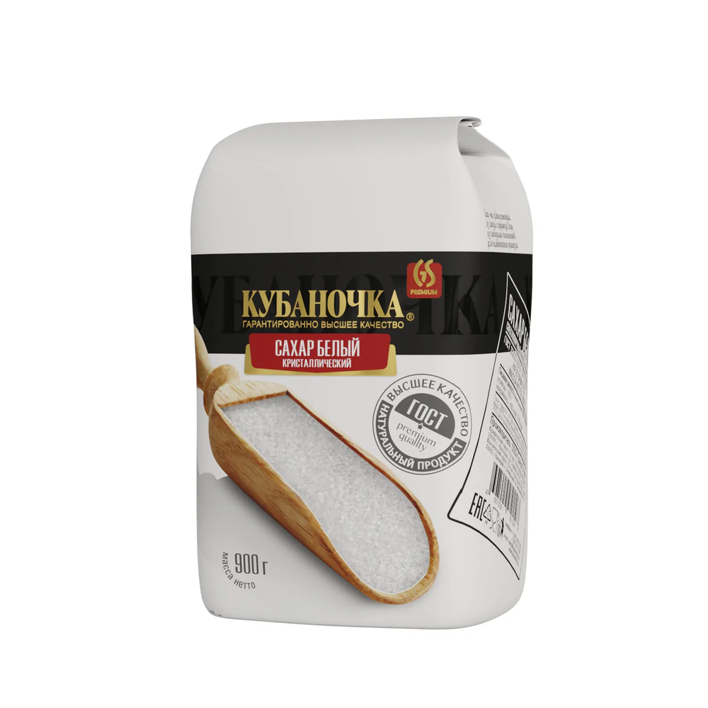 Сахар-песок "Кубаночка" 900гр/10шт