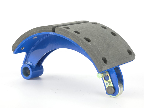 Колодка барабанного тормоза а/м КАМАЗ Компас 12 мост JAC N120 (OE: 3502.36G-090/ задняя/ верхняя/ сварная) (1шт.) АККОР