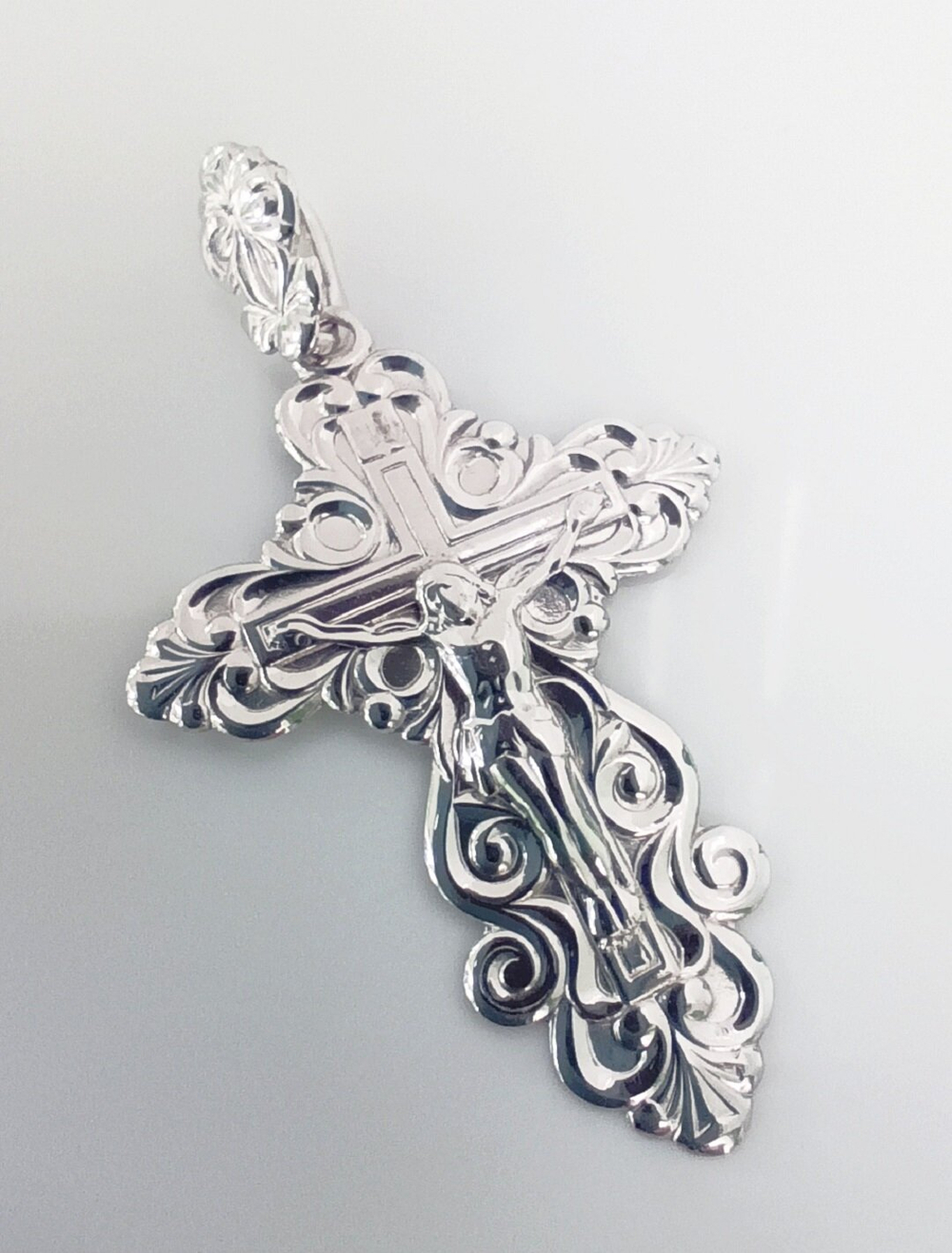 Крест ювелирный Эстерелла, серебро 925*, родированный/Ф