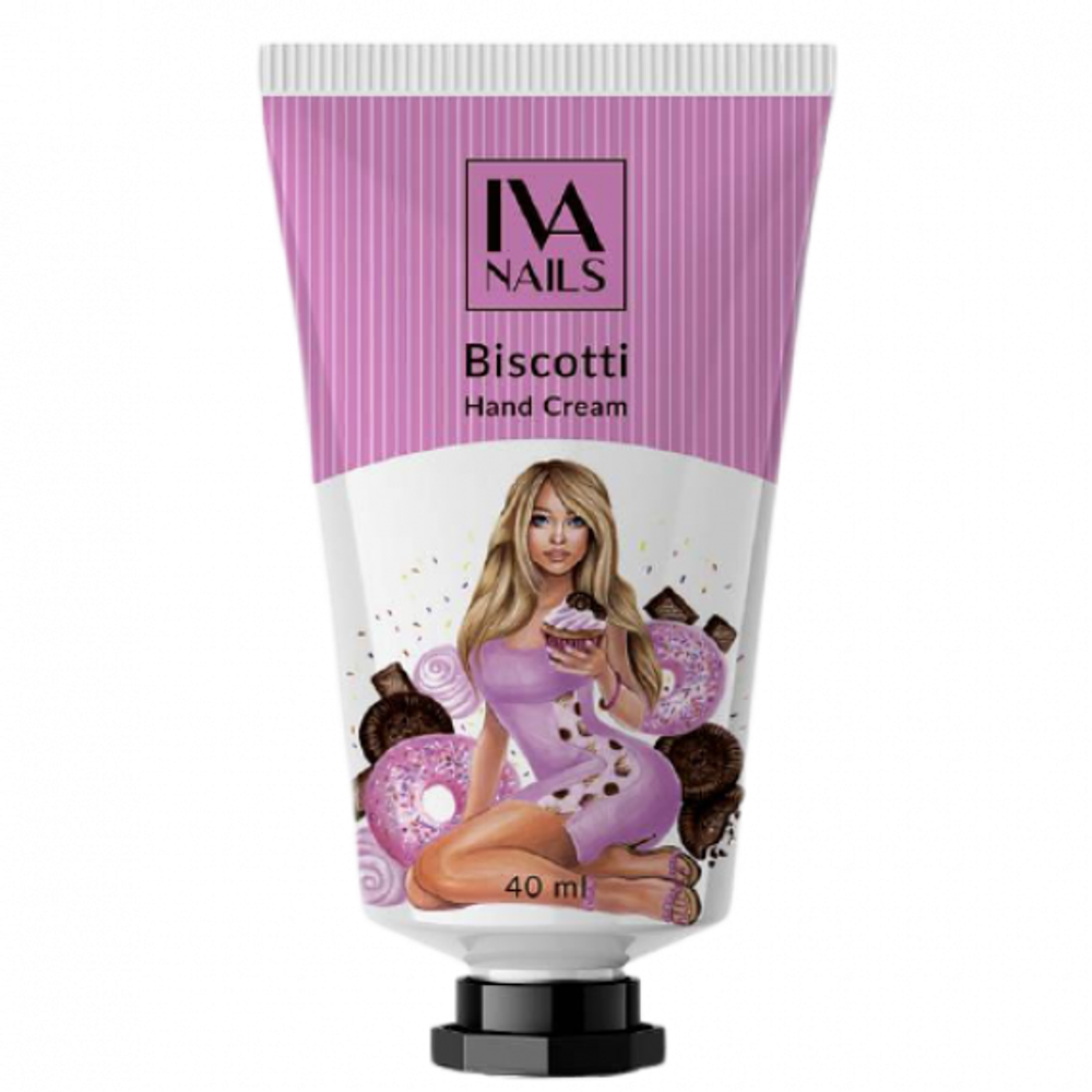 Крем для рук увлажняющий IVA nails "Biscotti" 40мл.