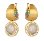 Серьги с Опалом и Бриллиантами, Эмаль, E0178-302/1