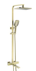 393561-S Душевая система с термостатом КВАД. (мат. ЗОЛОТО) ViEiR (5/1шт)