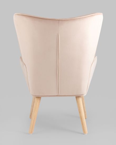 Кресло Хью велюр бежевый