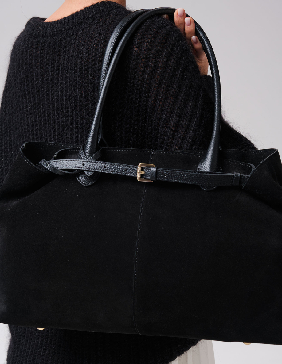 Замшевая сумка Daniela DBR 31375 черный