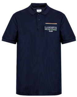Мужское теннисное поло Lacoste Roland Garros Club - небесный