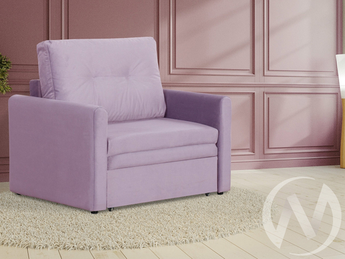 Диван прямой Юнат 2 (МД) Bismark 07 (велюр светло-сиреневый)