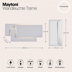 Накладной светильник Maytoni Trame C804WL-L12W