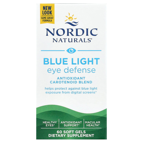 Nordic Naturals, средство для защиты глаз от синего излучения, 60 капсул