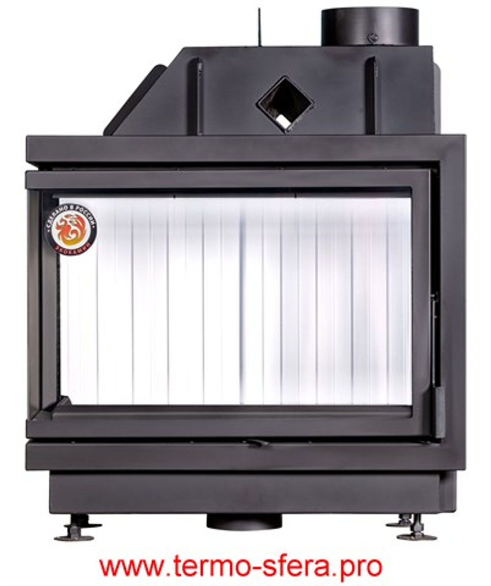 Каминная топка Экокамин Альфа 700 L два стекла левая