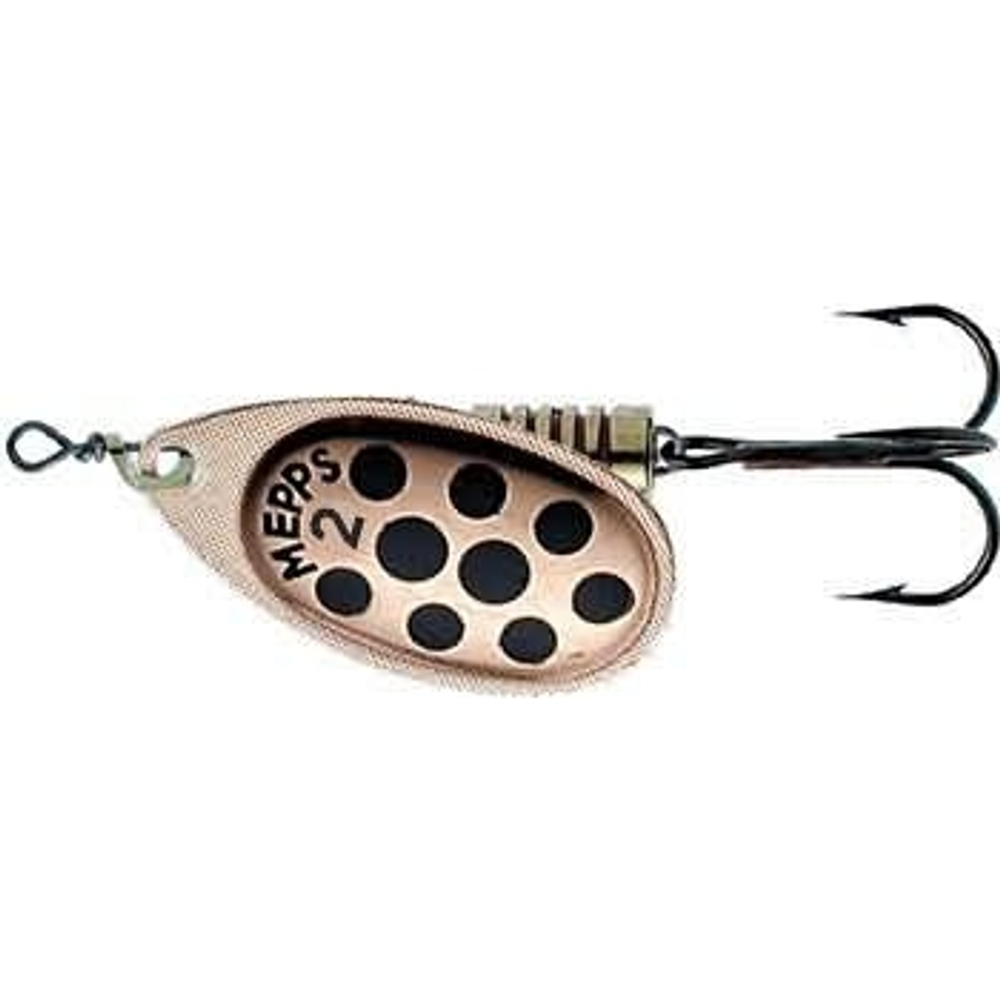 Блесна вращающаяся Mepps AGLIA PTS, 2, Copper/Black dots