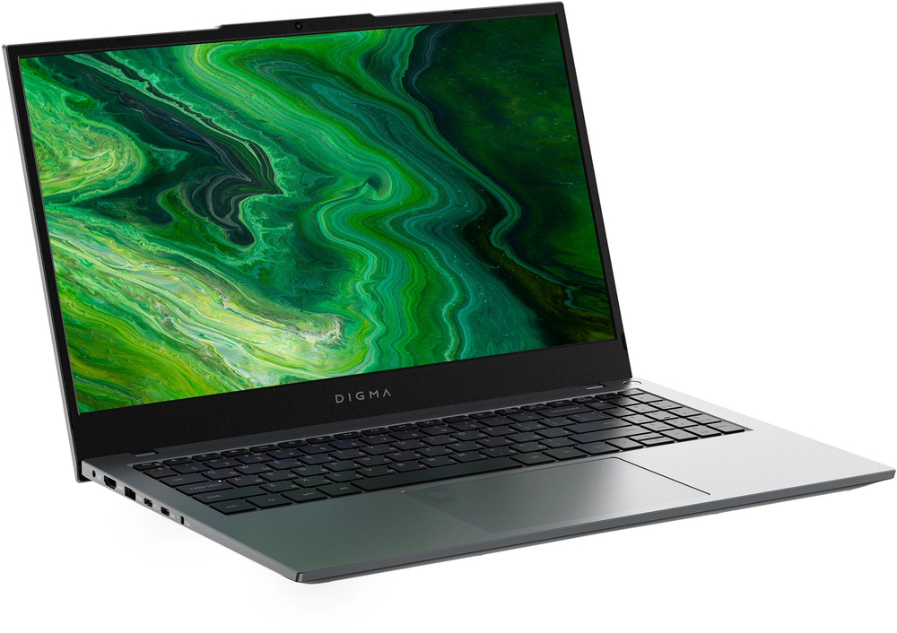 Ноутбук  Digma Pro Fortis M 15.6 ", Ryzen 5, 16 Гб RAM, 512 Гб SSD, Radeon Graphics, Серый