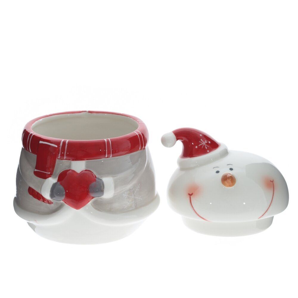 GAEM Конфетница "Веселый снеговик", 650 мл, L12 W12 H16 см