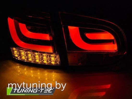 Задние фонари для Volkswagen Golf VI (08-12) LED красные темные