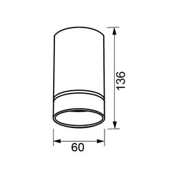 8885 Накладной светильник SPLIT