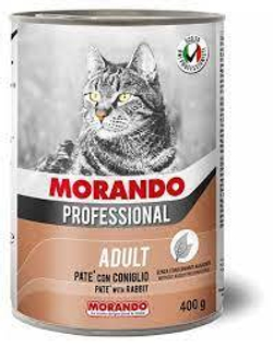 MORANDO Консервы для кошек Кролик, паштет, 400гр