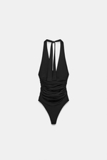 БОДИ ИЗ ПОЛИАМИДНОЙ ТКАНИ - ZARA