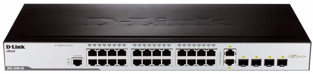 D-Link DES-3200-28/C1A черный