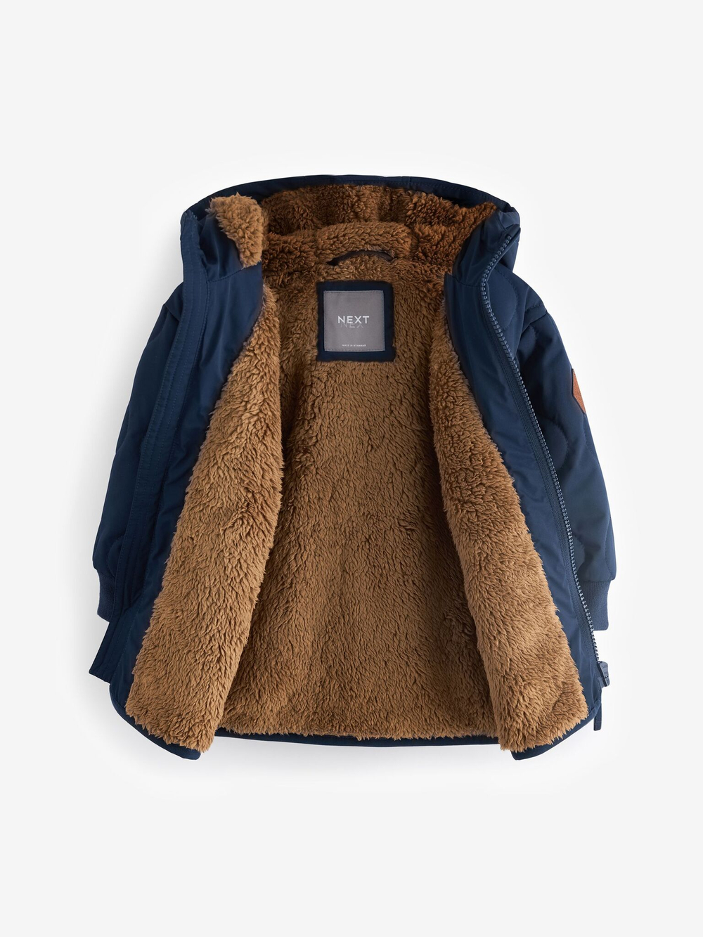 Куртка стеганая с флисовой подкладкой Next Q56-471, Темно-синий