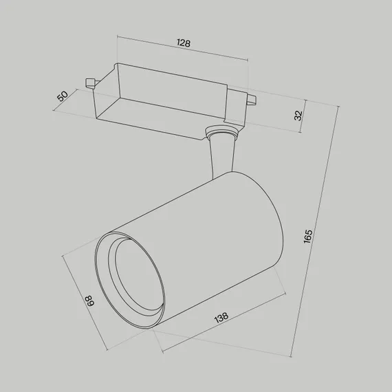 Трековый светильник Вуоро / Vuoro Unity 3000K 15Вт 24° Technical tr003-1-15w3k-s-b